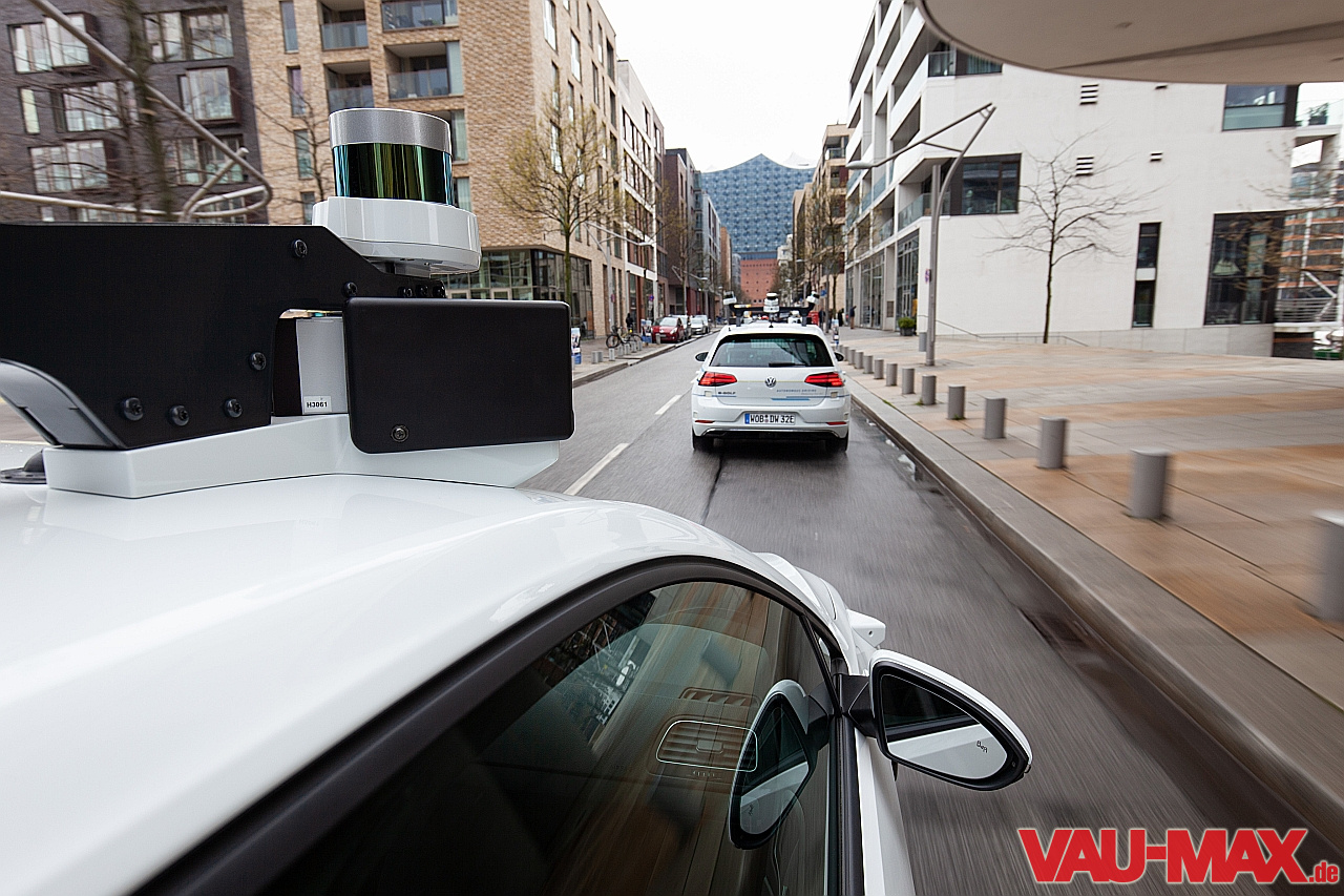 Autopilot unter Realbedingungen Dieser Golf fährt vollautomatisiert