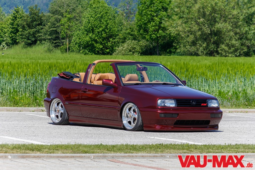 Vollendet und veredelt VW Golf 3 Cabrio als GTI 16VVersion Feiner gemachtes Erdbeerkörbchen