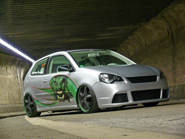 The Incredible Hulk - VW Polo 9N Tuning: VW Polo 9n im kräftigen